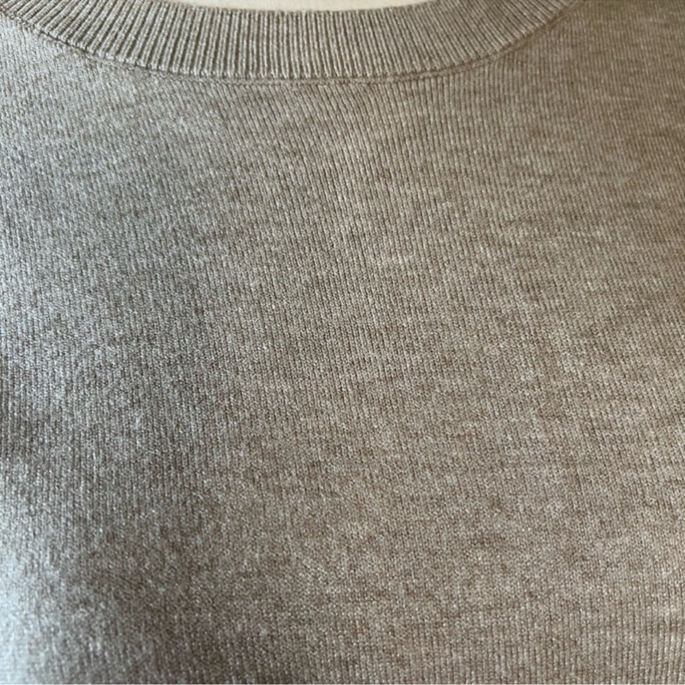 Sweater cashmere wool blend boatneck color camel NWOT - Picture 5 of 5